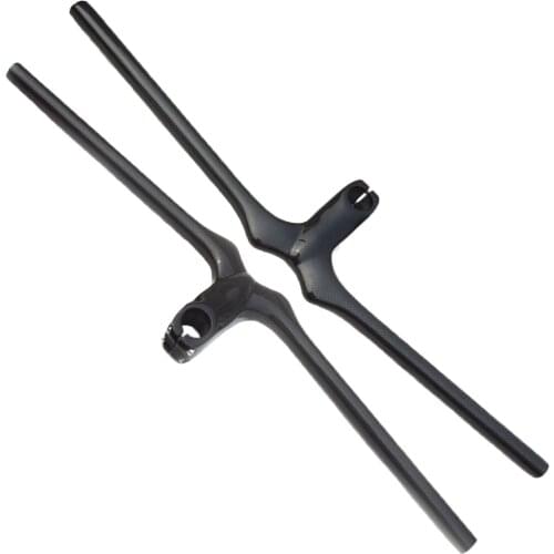 3K Full Carbon Fiber MTB Handlebar Moumtain Bicycle Integrated Handlebar With Stem 70-120mm Bike Parts Glossy or Matte