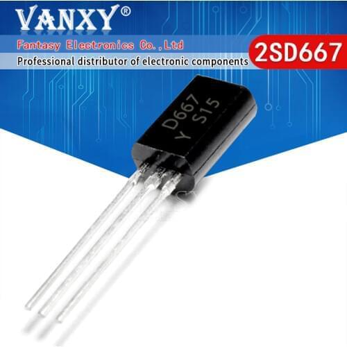 50PCS 2SD667 D667 TO-92L TO92 Plastic-Encapsulate Transistors