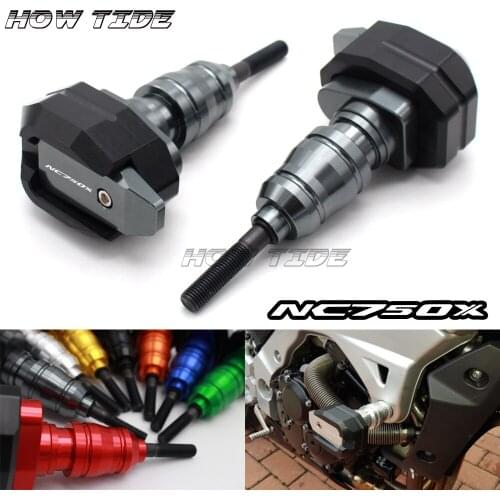 Aluminum CNC For HONDA NC 750X NC750X 2014-2018 Extended Frame Sliders Crash Protectors Motorcycle Fairing Guard cover