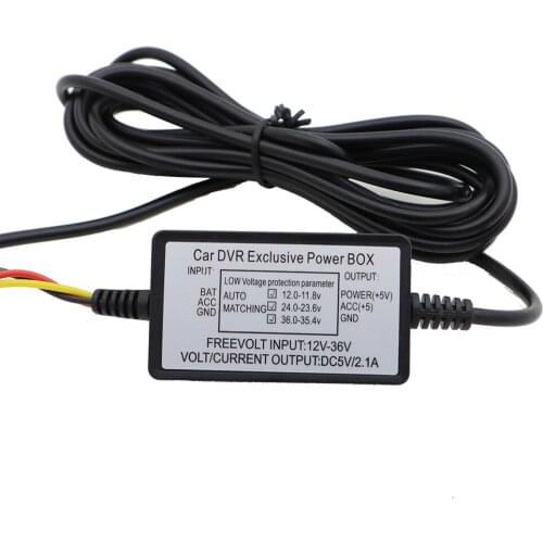 Car 12V to 5V 2A 2.8M Car Charger Cable Mini USB Hardwire Charger 24 HOUR low voltage protection parameter