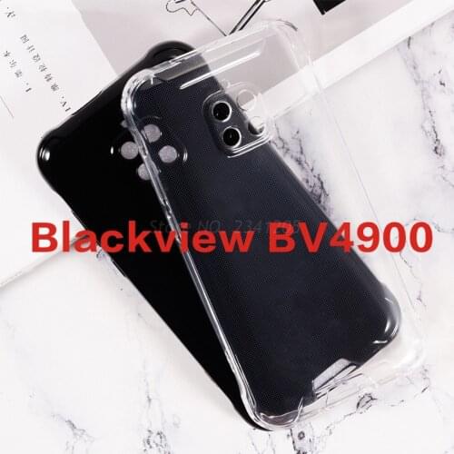 Transparent Phone Case For Blackview BV4900 Silicona Caso Anti-knock Soft Black TPU Case For Blackview BV4900 Pro Back Cover