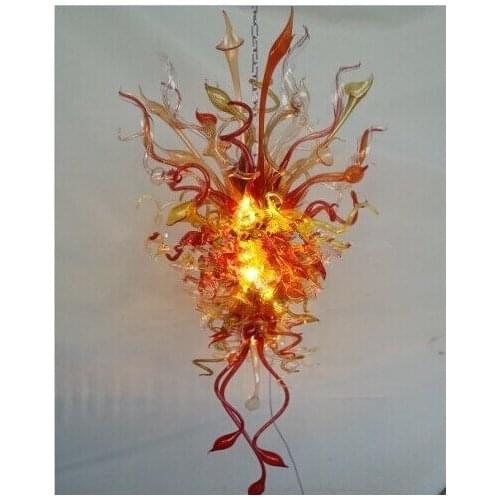 Cheap Modern Tulip Color Hand Blown Chandelier Lighting
