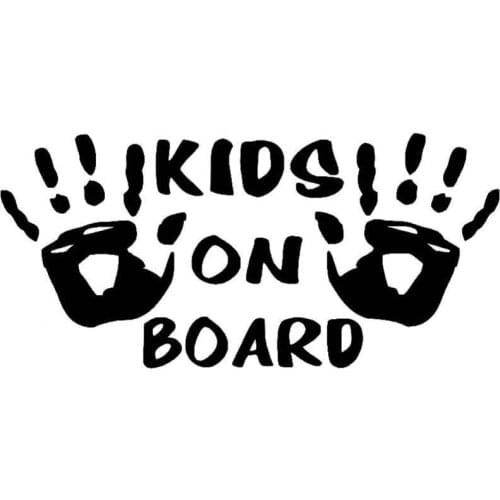 Kids on Board Handprint Lovely Car Vehicle Reflective Decals Sticker Decoration наклейки на авто автомобильные товары Accessorie