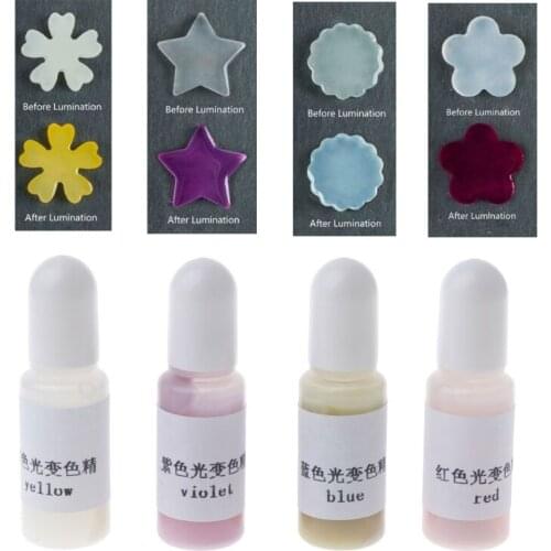 Sun Activated Photochromic Liquid Epoxy Resin Pigment Color Change Resin Colorant Color Shift UV Pigment Jewelry Making