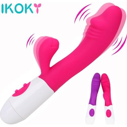 IKOKY Dildo Vibrator 7 Speed G-Spot Rabbit Vibrator Clitoris Stimulator Vaginal Massager Sex Toys for Women Female Masturbation