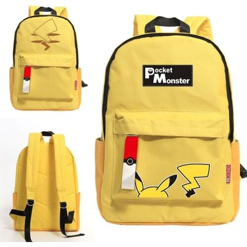 Pocket Monster Cosplay Backpack Cartoon Satchel School Shoulder Bag Teentager Laptop Travel Bags Gift