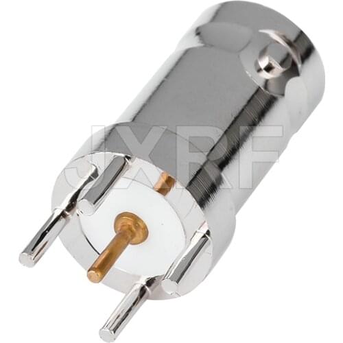 JX Connector 10pcs 50 OHM BNC Female Vertical PCB Thru Hole Straight Connector free shipping