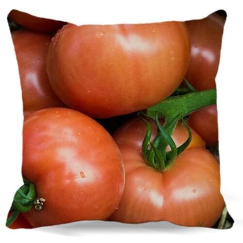 Tomatoes Corn yellow red yellow Soft Square Pillows case Cotton polyester Home car sofa Decorative Cushion cover