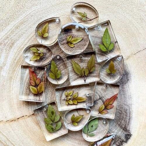 T8DE 20Pcs/Set DIY Keychain Pendant Casting Silicone Mould Kit with Keyrings Art Crafts Making Tools Crystal Epoxy Resin Mold