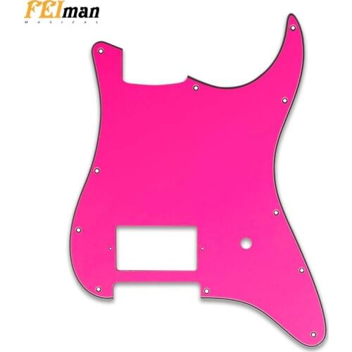 Pleroo Guitar 11 Screw Holes pickguards suit for fender Tom Delonge Stratocaster Guitar US spec Strat With bridge PAF Humbucker
