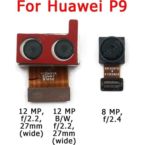 Original Front Rear Back Camera For Huawei P9 Main Facing Backside Frontal Selfie Camera Module Flex Replacement Spare Parts