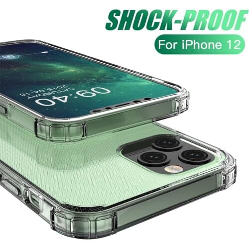 Airbag Shockproof Mobile Phone Case For iPhone 12 Mini 11 Pro Max SE 2020 X XR XS Max 8 7 6 6S Plus Case Transparent TPU Covers