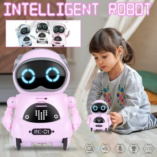 RC Robots Speech Dialogue Sensing Multi-function Music Remote Control Smart Mini Alloy Robot Kids Fidget Toys for Kids Gifts