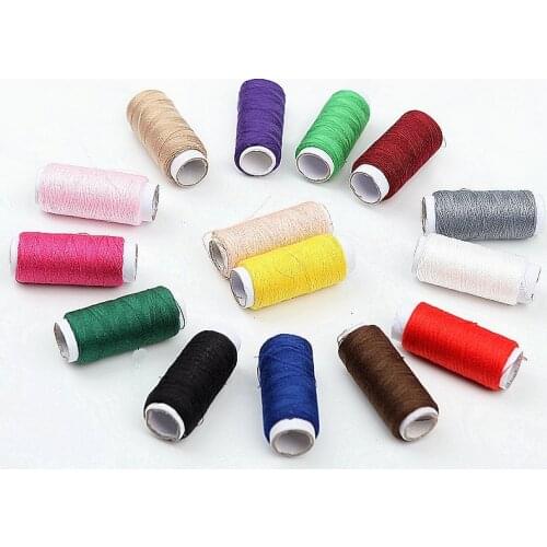 Sewing Thread 15 Colors 10PCS/Lot Thin Line Sewing Garments Sewing Machine Hand Stitching Sewing Supplies Polyester 19073