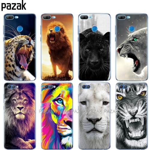 Silicone Cover phone Case for Huawei Honor 10 V10 3c 4C 5c 5x 4A 6A 6C pro 6X 7X 6 7 8 9 LITE tiger lion bear