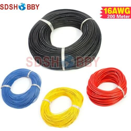 200 Meter 16AWG Silicone Wire/ Silica Gel Wire/ Silicone Cable (252/0.016, OD: 3.0)