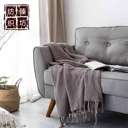 TONGDI Soft Warm Plaid Lace Fringed Knitting Wool Blanket Pretty Gift Decor For Summer Sofa Girl All Season Handmade Sleeping