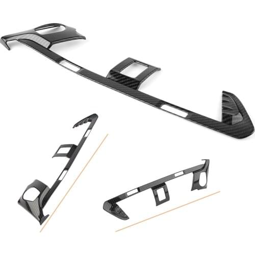 Carbon Fiber Black Inner Middle Air Vent Outlet Cover Protector Trim Decoration for BMW X3 G01 2018