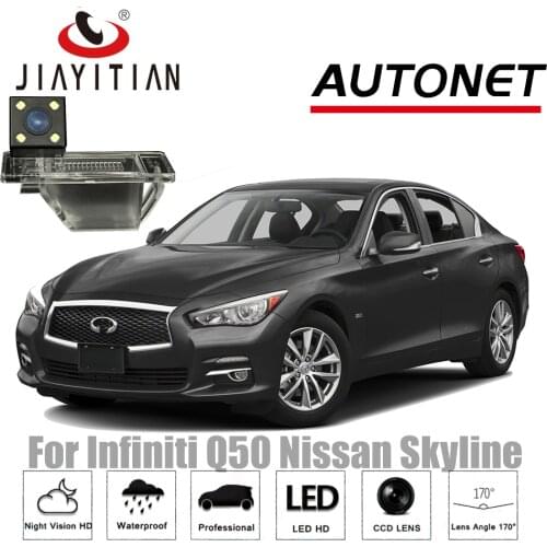 JIAYITIAN rear camera for Nissan Skyline for Infiniti Q50 Q50L Night Vision CCD Reverse camer Backup Camera license plate camera