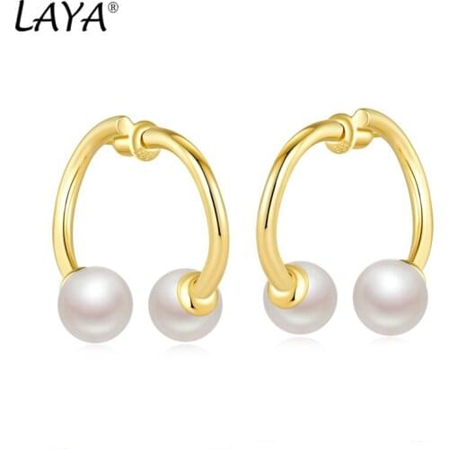 Laya Shell Pearl Earrings For Women Pure 925 Sterling Silver Irregular Drop Earrings Elegant Classic Fine Jewelry 2021 Trend