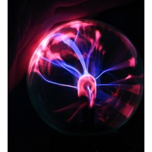 1PC Plastic Luminaria Glass Plasma Ball Hot Magic USB Sphere Lamp Light Party Black Base Novidade Bedside Lamp