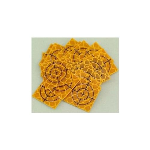 100pcs Yellow Reflector Sheet 20 x 20 mm Reflective Target for Total Station