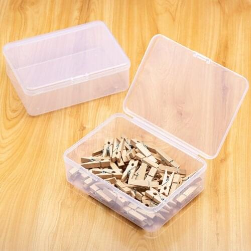 2pcs Practical Toolbox Plastic Container Box for Tools Case Screw Sewing PP Boxes Transparent Component Screw Jewelry Storage