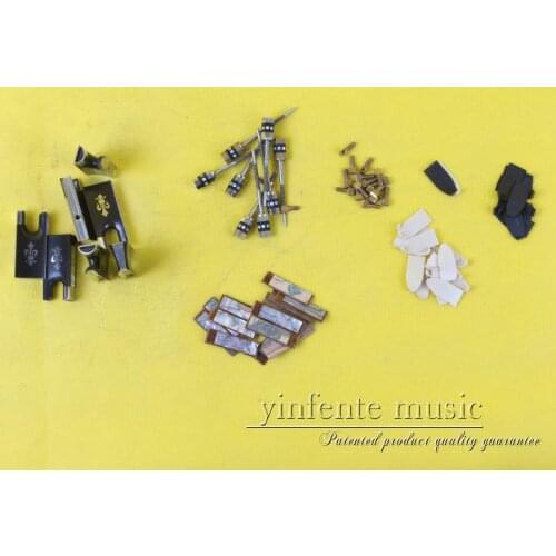 3 set bow parts 4/4 Violin Bow Frog Circle Inlay parts High quality Bow Parts