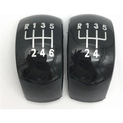 5/6 Speed MT Gear Shift Knob Lever Emblem Cap Cover For Skoda Octavia MK2 II (2004-2008) FL (2008-2011) Car Styling Accessories