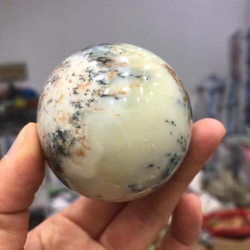 AAAAA+100% Natural Green opal stone Ball Mineral crystal Sphere