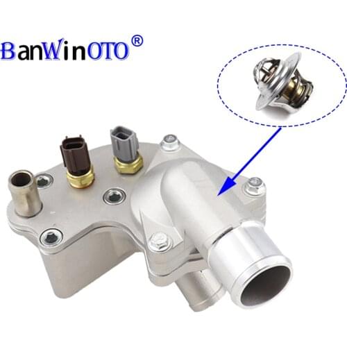 Upgraded Aluminium Thermostat Housing Metal Coolant Outlet Fit for Ford Explorer Mustang Mercury Mountaineer 2002-10 2L2Z8592AA