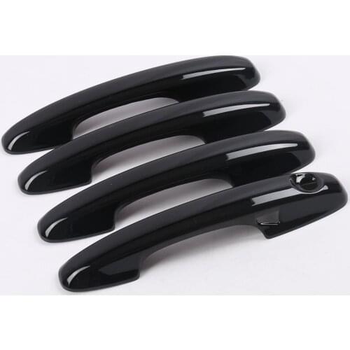 For Ford Focus Sedan Hatchback 2019 2020 Backing Black Side Car Door Handle Protector Cover Trim Molding Car Styling