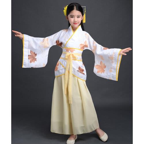 Chinese Traditional Dress for Kids White Green Yellow Lavender Adult Children Chinese Dress Girl Tang Ming Hanfu Cosplay
