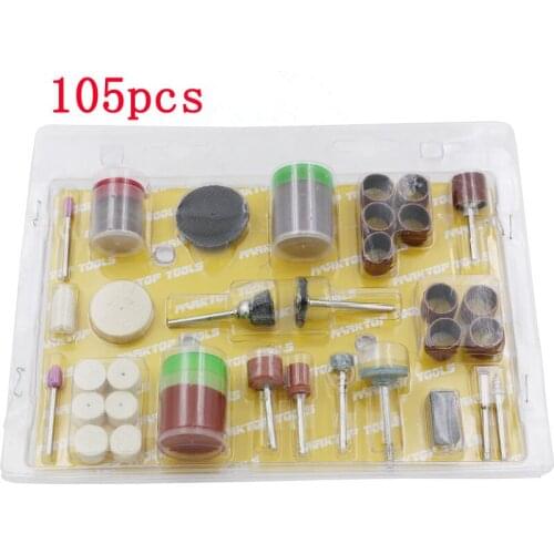 105Pcs Multi purpose DIY assortment Abrasive Bit Set For DREMEL Rotary Tool Set 1/8 Shank Polishing Accessary