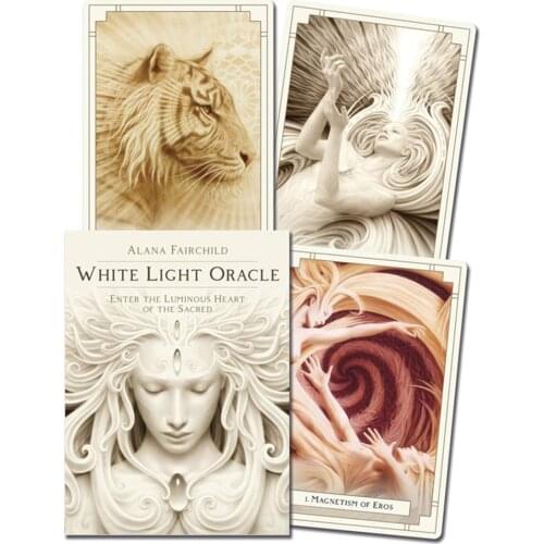 Tarot Cards White Light Oracle Cards Set Funny Friend Party Board Game Toys For Child Adult Playing Poker Card