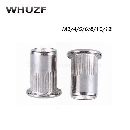 20PCS M3 M4 M5 M6 M8 M10 304 Stainless Stelel Rivet Set Rivets Threaded Rivet For Metal Plates Tubes Fasteners Tools