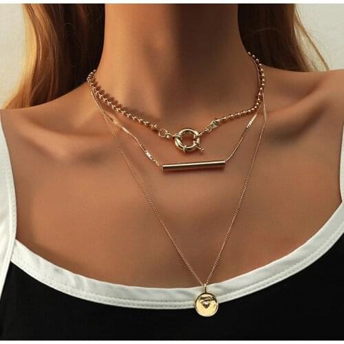 ORNAPEADIA 2021 Layered Pendant Necklace for Women Butterfly Jewelry Wholesale Zinc Alloy Choker Necklace for Girls