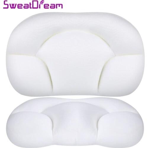 3D Cloud Pillow with Pillow Case 3D Neck Support Pillows Creative Deep Sleep Neck Pillow Decompression Air Pillow Egg Pillow