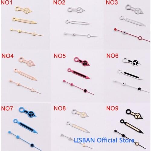 Lisban Stainless Steel Silver Luminous Watch Hands Fit for Mingzhu 2813 Miyota 8215 821A Automatic Movement