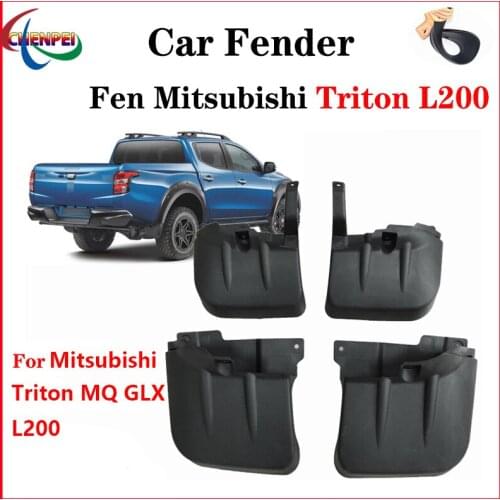 4pcs Special Fender For Mitsubishi Triton MQ GLX L200 2018-2019 Car Fender Auto Mudguard Tire Supplies Car Decorate Accessories