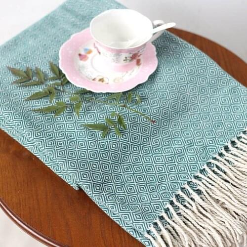 Super Soft Checkered Plaid Blanket Tassel Woven Yarn-dyed Bed Blanket Travel Airplane Blanket Comfortable Chenille Blanket