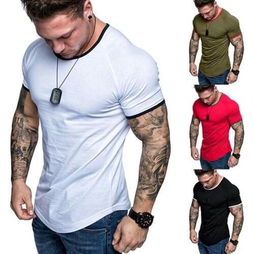 Мужские однотонные футболки Urkutoba China At AliExpress