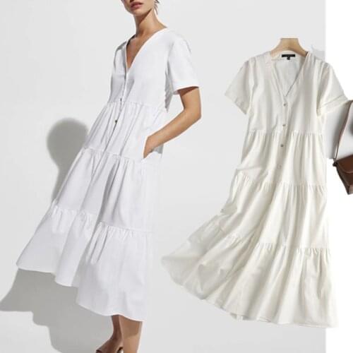 Withered Vestidos De Fiesta De Noche England Style Indie Folk Vintage Solid Simple Poplin Long Dress Summer Dress Women Vestidos