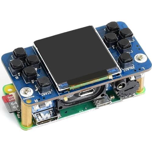Waveshare 1.54inch Screen Tiny GamePi15 Designed 240×240 resolution for Raspberry Pi, Good Match for the Zero WS0022