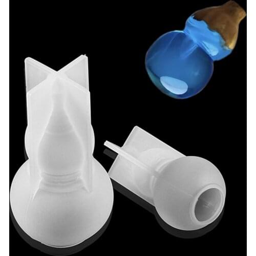 1 Pcs Transparent Gourd Silicone Molds UV Epoxy Resin Mold For DIY Pendants Jewelry Making Handmade Crafts Decor Accessories