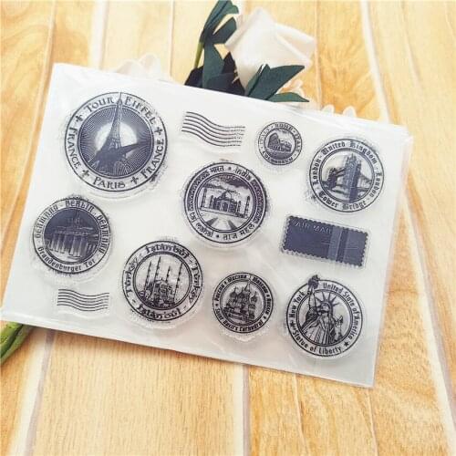 11*16CM Hot selling Commemorative transparent seal clear stamp silicone seal roller stamp DIY scrapbook album / card production