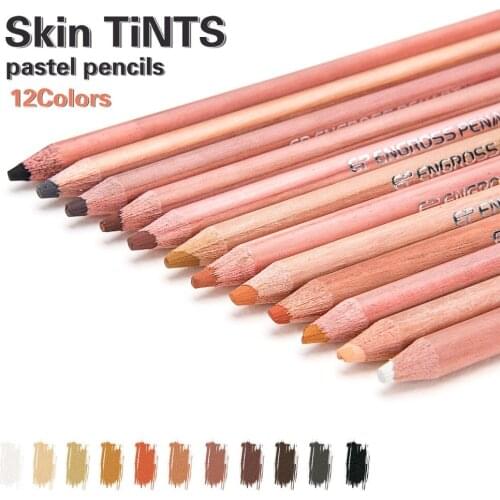 12 Colors Oily Pencil Set Color Artistic Lead Brush Sketch Hand-Painted Drawing Wooden Colored Pencils Writing School Supplies