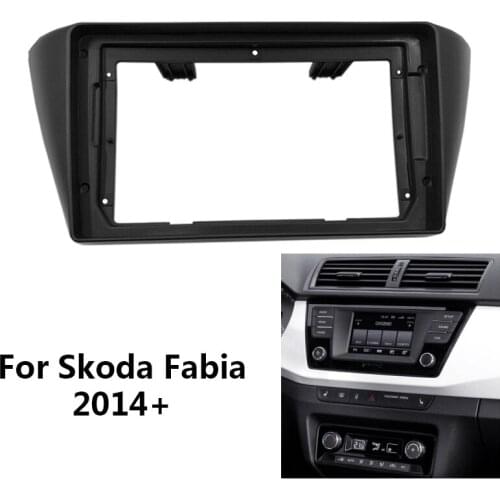 9 Inch Car Radio Head Unit Fascia For Skoda Fabia 2014-2019 Auto Stereo Dash Panel Mount Trim Frame Kit