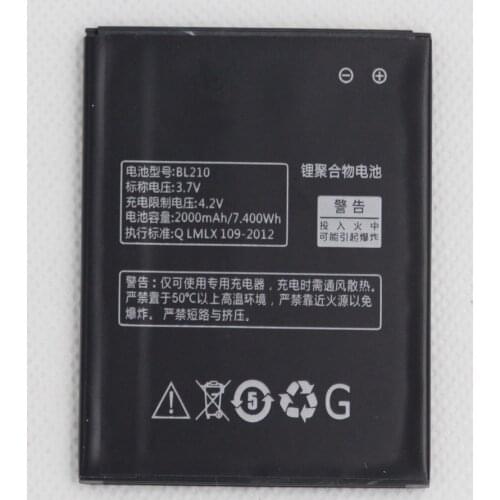 ISUNOO BL 210 BL210 BL-210 Battery Replacement For Lenovo A536 A606 S820 S820E A750E A770E A658T S650 A656 A766 Mobile Battery