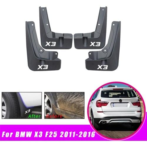 Car Mudguards Mudflaps for BMW X3 F25 2011-2016 Car Fender Flares Mud Splash Guards Mud Flaps Car Accessories 4pcs